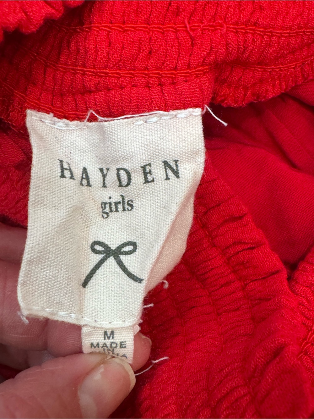 Hayden Girls Red Ruffle Mini Skirt - Picture 3 of 3